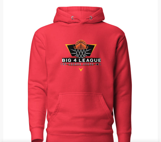 BIG 4 LEAGUE HOODIE RED